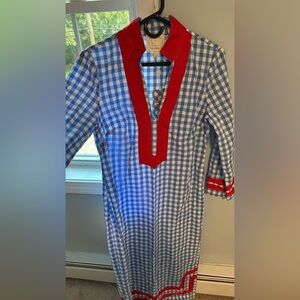 Sail to Sable Nashville Caftan Blue Gingham